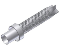 Afbeeldingen van MIVV DB-killer Ø35 - Ø54 - L.210 mm geperforeerd - borgring bevestiging