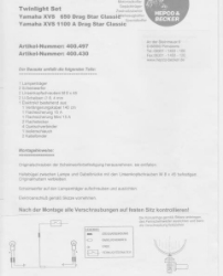 Afbeeldingen van Custom Twinlight Set Hepco&Becker chroom Yamaha XVS1100C