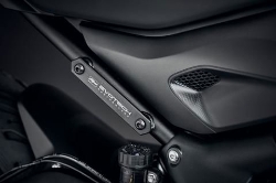 Afbeeldingen van Afdekplaatjes duo voetsteunen Evotech Performance Triumph Trident 660 '21-