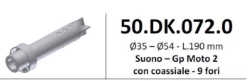 Afbeeldingen van MIVV DB-killer Ø35 - Ø54 - L.190 mm Suono-GP-Moto2