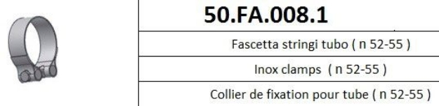 Afbeeldingen van MIVV klem RVS (52-55mm)