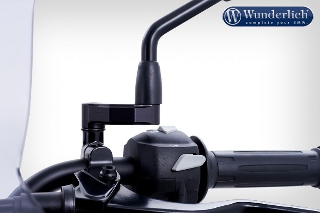 Afbeeldingen van ERGO mirror extension BMW G310GS/R - black Wunderlich