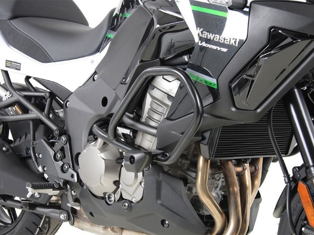 Afbeeldingen van Valbeugel zwart Hepco&Becker Kawasaki Versys 1000 / S / SE ’19-24