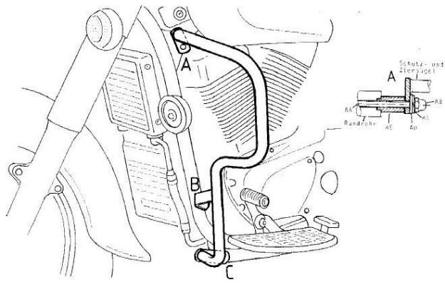 Afbeeldingen van Valbeugel chroom Hepco&Becker Suzuki VL1500 / C1500LC INTRUDER