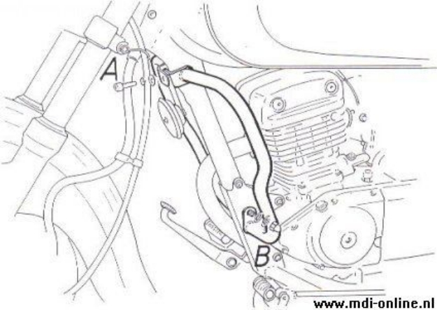 Afbeeldingen van Valbeugel chroom Hepco&Becker Suzuki GZ125 '98-04