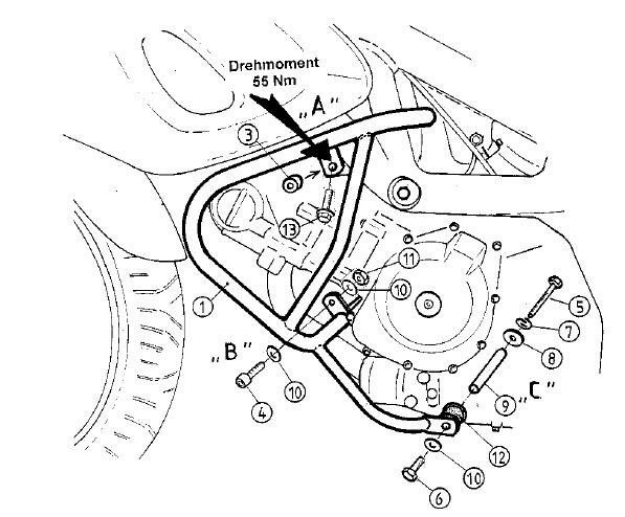 Afbeeldingen van Valbeugel zwart Hepco&Becker Suzuki SV650/S '99-02