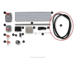 Afbeeldingen van Afdichtrubber voor Gobi zijkoffer Hepco&Becker (per stuk)