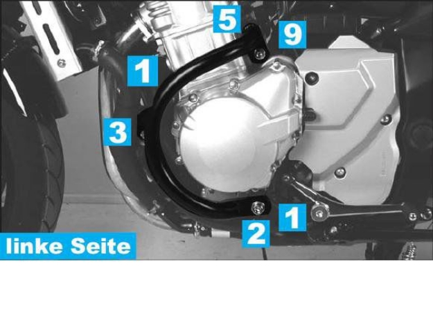 Afbeeldingen van Valbeugel zwart Hepco&Becker Suzuki GSF650N/S BANDIT (ABS) '07-