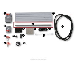 Afbeeldingen van Metalen strip (2 stuks) voor de scharnierafdekking van een Gobi zijkoffer Hepco&Becker
