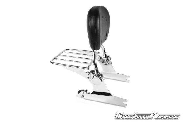 Afbeeldingen van Sissybar RVS Custom Acces model Luxus Sportster voor diverse Harley Davidson modellen