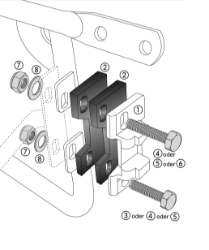 Afbeeldingen van Kofferadapterset Alu Box / Alu Exclusiv Hepco&Becker