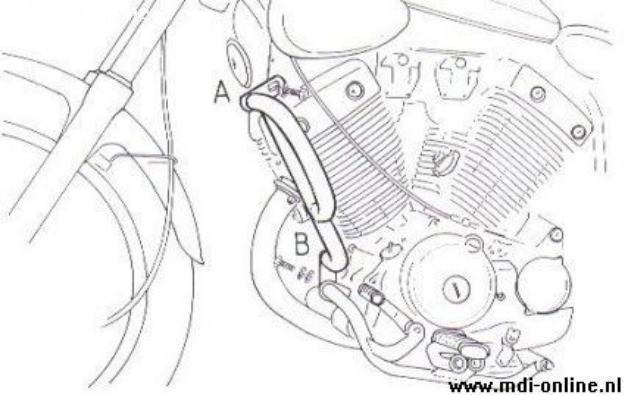 Afbeeldingen van Valbeugel chroom Hepco&Becker Yamaha XV535 '88-03
