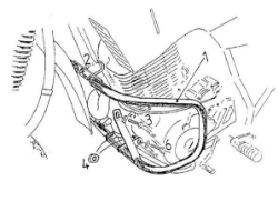 Afbeeldingen van Valbeugel zwart Hepco&Becker voor Yamaha XT600E/K '90-'94