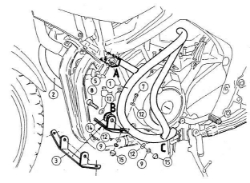 Afbeeldingen van Valbeugel zwart Hepco&Becker Yamaha TDM900 '02-13