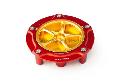 Afbeeldingen van Tankdop Evotech met schroefdop Honda (diverse modellen) rood/goud