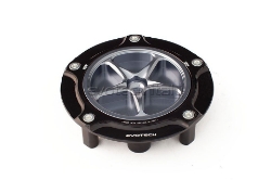 Afbeeldingen van Tankdop Evotech met schroefdop Honda (diverse modellen) zwart/titanium