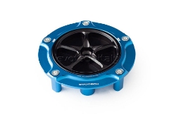 Afbeeldingen van Tankdop Evotech met schroefdop Honda (diverse modellen) blauw/zwart
