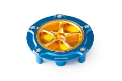 Afbeeldingen van Tankdop Evotech met schroefdop Honda (diverse modellen) blauw/goud