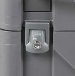 Afbeeldingen van Kofferdekselslot grijs Hepco&Becker ZONDER cilinder/sleutel