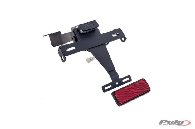 Afbeeldingen van Kentekenplaathouder zwart Puig Kawasaki Z1000 / Z1000R / Z1100