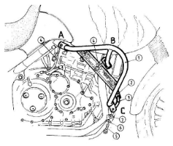 Afbeeldingen van Valbeugel zwart Hepco&Becker voor Triumph TIGER 955I '01-06