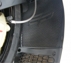 Afbeeldingen van Radiatorcover zwart Evotech Performance Aprilia RSV4 '09-14