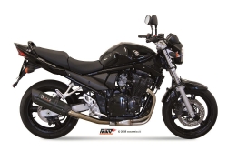 Afbeeldingen van MIVV Suono Steel Black RVS demper Suzuki GSF650 Bandit '05-06