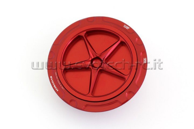 Afbeeldingen van Tankdop met schroefdop van Evotech voor de BMW S1000RR 2009- rood/rood