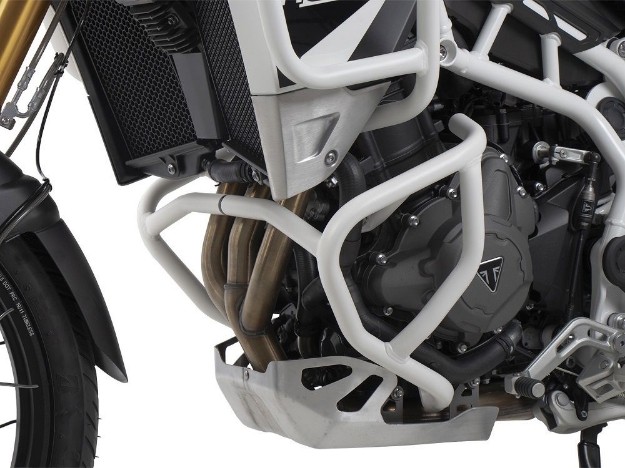 Afbeeldingen van Valbeugel wit Hepco&Becker voor Triumph Tiger 900 Rally / GT / PRO '20-23