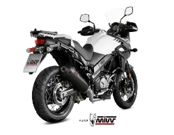 Afbeeldingen van MIVV Oval carbon demperset met carbon cap Suzuki DL650 '17-