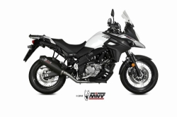 Afbeeldingen van MIVV Oval carbon demperset met carbon cap Suzuki DL650 '17-