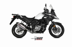 Afbeeldingen van MIVV Oval titanium demper met carbon cap Suzuki DL650 '17-