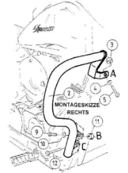 Afbeeldingen van Valbeugel chroom Hepco&Becker Honda VT750 '04-'07