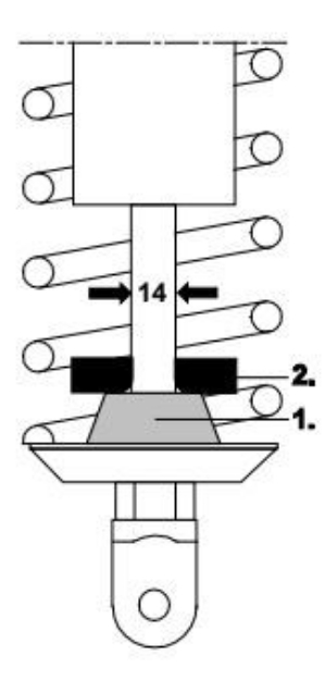 Afbeeldingen van Verlaging set 30mm Aprilia Tuono V4 1100 '21- (met electrisch chassis)