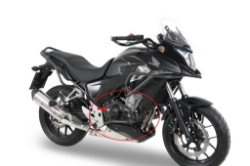 Afbeeldingen van Valbeugel antraciet Hepco&Becker Honda CB500X '13-16