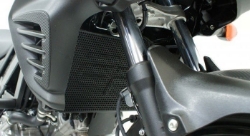 Afbeeldingen van Radiatorcover zwart Evotech Performance Suzuki DL650 '11-20
