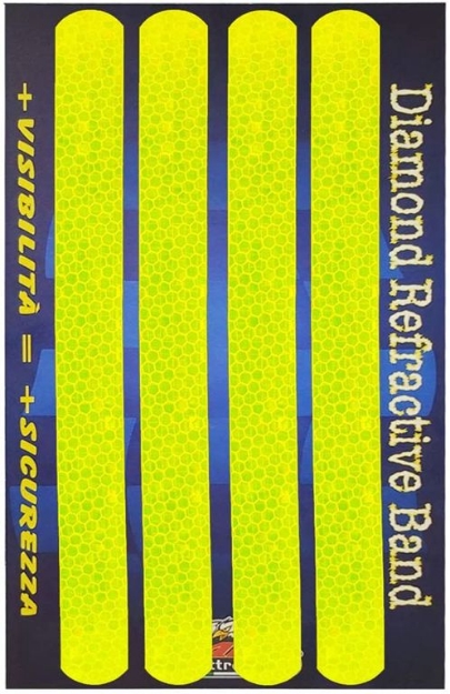 Afbeeldingen van Reflecterende gele stickers 230x22 (4 stuks)