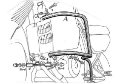 Afbeeldingen van Valbeugel zwart Hepco&Becker voor Honda XL600V '87-00