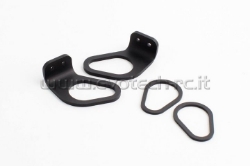 Afbeeldingen van Evotech kentekenplaatbeugeltjes voor montage originele Yamaha knipperlichten