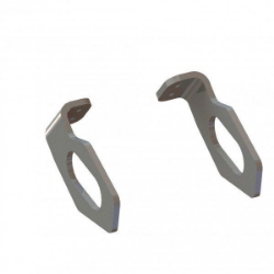 Afbeeldingen van Evotech kentekenplaatbeugeltjes voor montage originele Suzuki knipperlichten