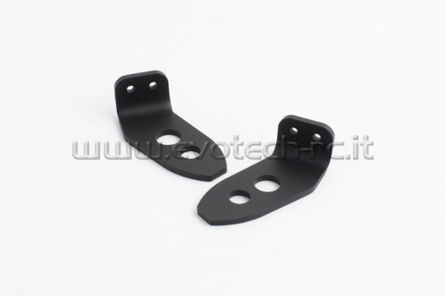 Afbeeldingen van Evotech kentekenplaatbeugeltjes voor montage originele MV Agusta knipperlichten