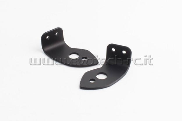 Afbeeldingen van Evotech kentekenplaatbeugeltjes voor montage originele knipperlichten Ducati (new models) / Husqvarna