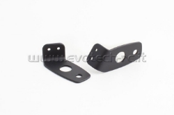 Afbeeldingen van Evotech kentekenplaatbeugeltjes voor montage originele Aprilia / BMW / Triumph / Husqvarna knipperlichten