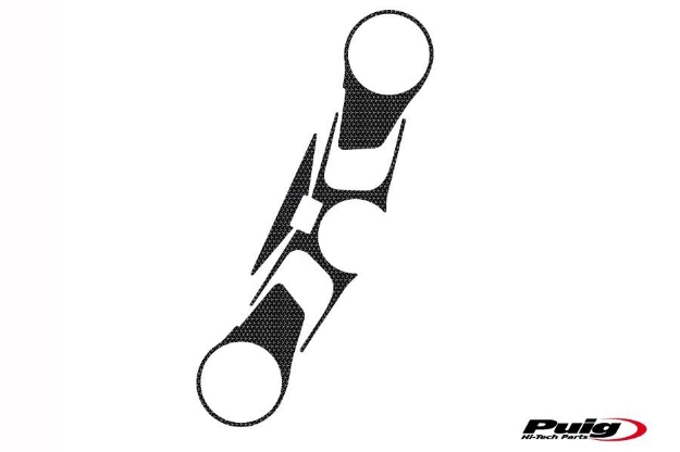 Afbeeldingen van Kroonplaatcover carbon look Puig voor Aprilia RSV4 / Factory