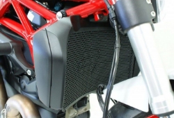 Afbeeldingen van Radiatorcover zwart Evotech Performance Ducati Monster 821 Stripe '16-17