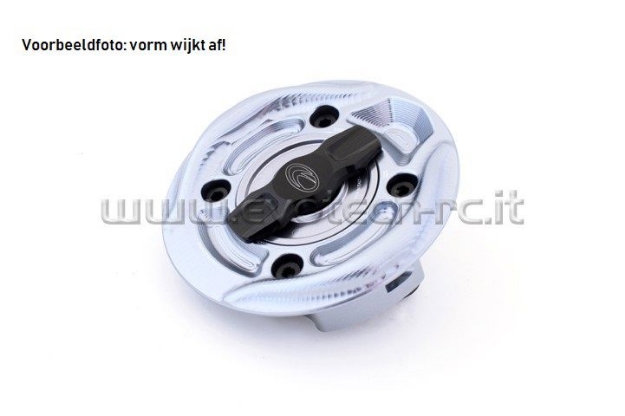 Afbeeldingen van Tankdop met snelsluiter van Evotech voor diverse Aprilia / Ducati / KTM / MV Agusta -titanium/titanium