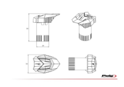 Afbeeldingen van Sliders Puig model R19 diverse Kawasaki ZX-10R modellen