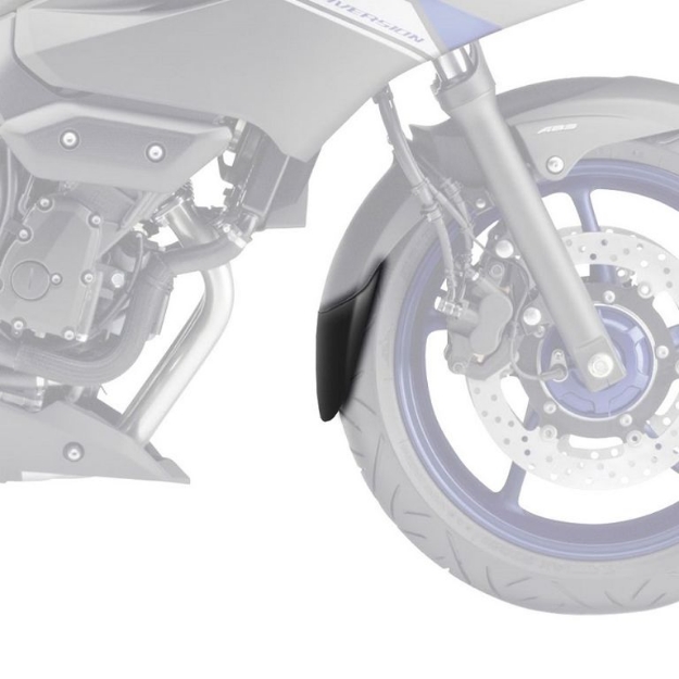 Afbeeldingen van Voorspatbord verlenger zwart voor diverse Yamaha FZ6 & XJ6 modellen