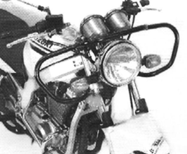 Afbeeldingen van Valbeugel voorzijde zwart Hepco&Becker Suzuki GS500E '01-08