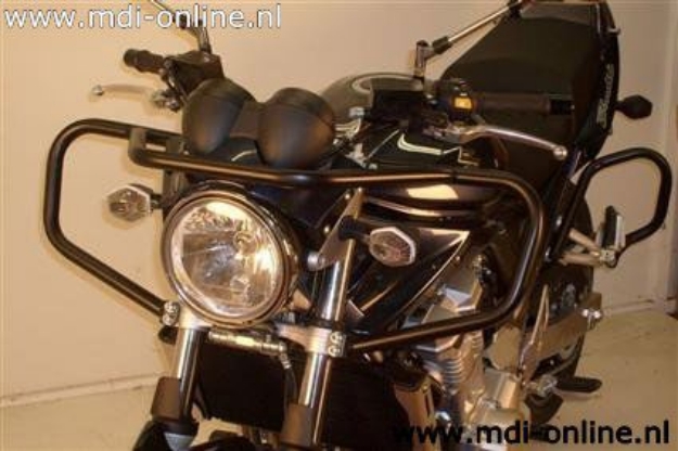 Afbeeldingen van Valbeugel voorzijde zwart Hepco&Becker Suzuki GSF650N '07-10